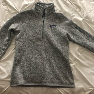 Grey Patagonia Fleece Quarter Zip (Size SM)